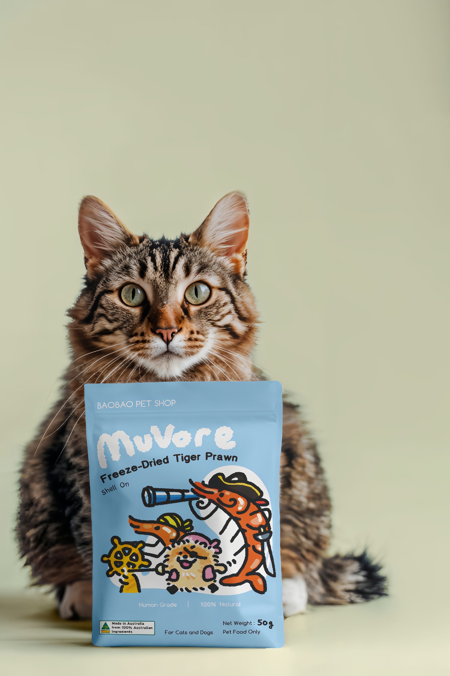 Freeze-Dried Tiger Prawn (Shell-On)