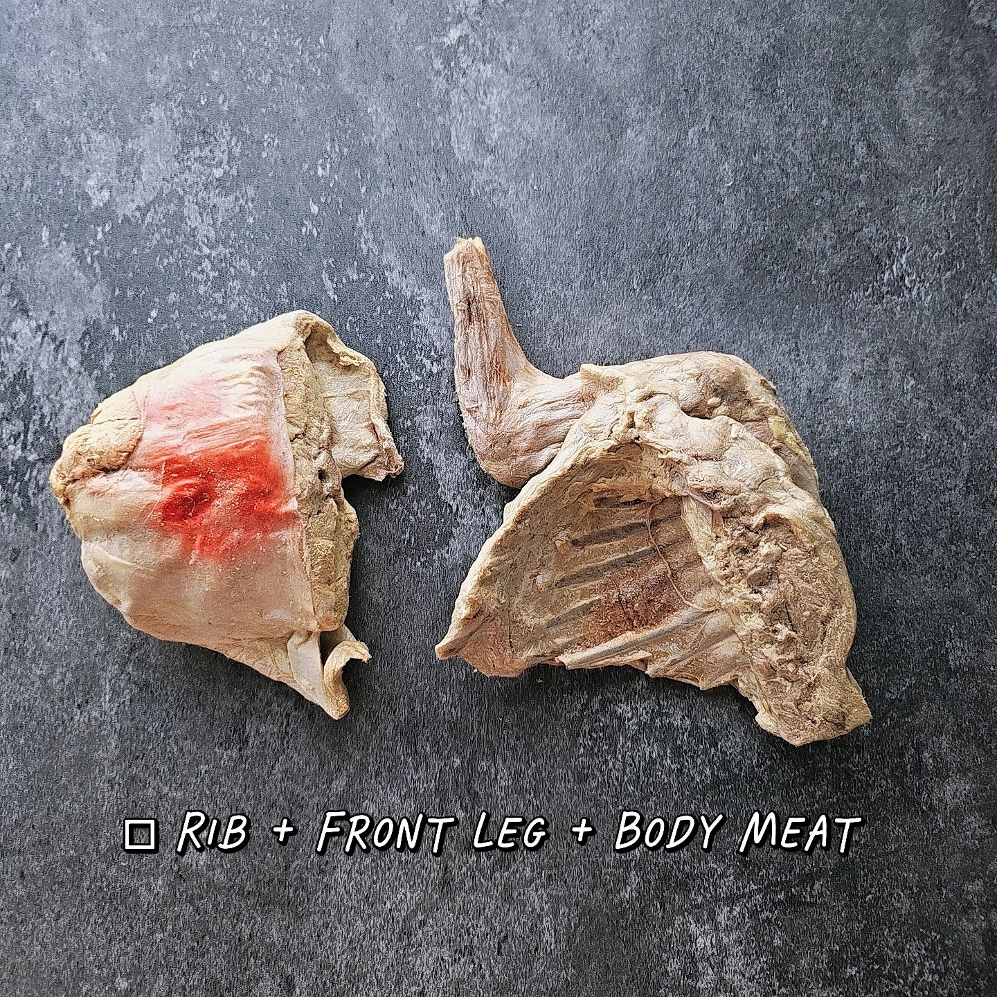 Freeze-Dried Wild Rabbit Pieces